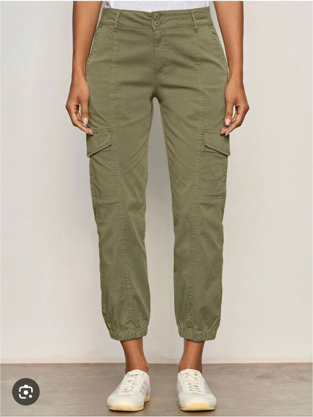 Sanctuary Olive Green Cotton Blend Cargo Jogger Pants